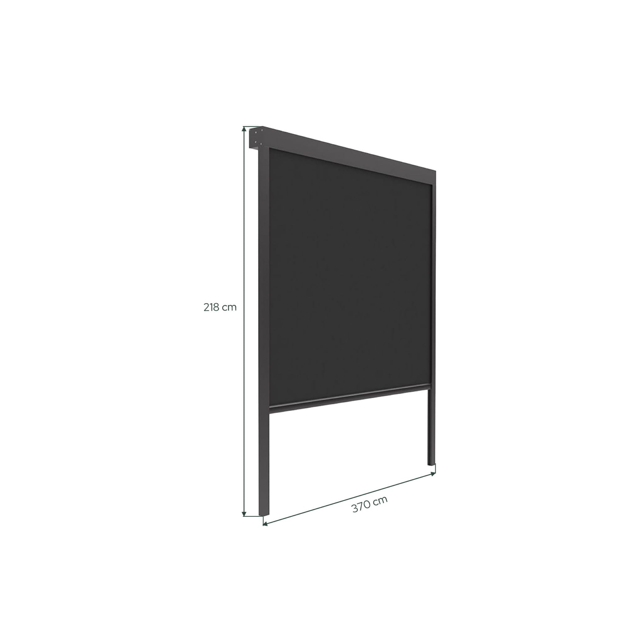 Ścianka boczna do pergoli - markiza elektryczna 4M